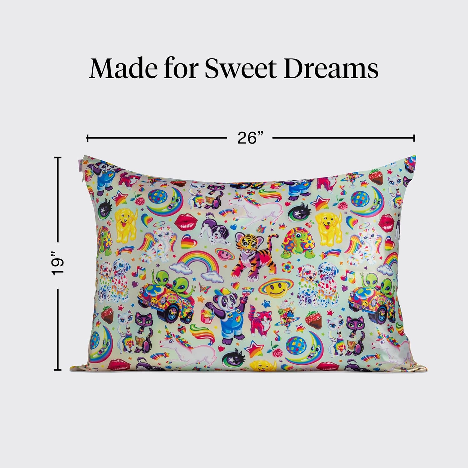 Thumbnail 2 de Lisa Frank x Kitsch Satin Pillowcase with Zipper (19x26) – Cooling, Hair & Skin Benefit Pillowcase