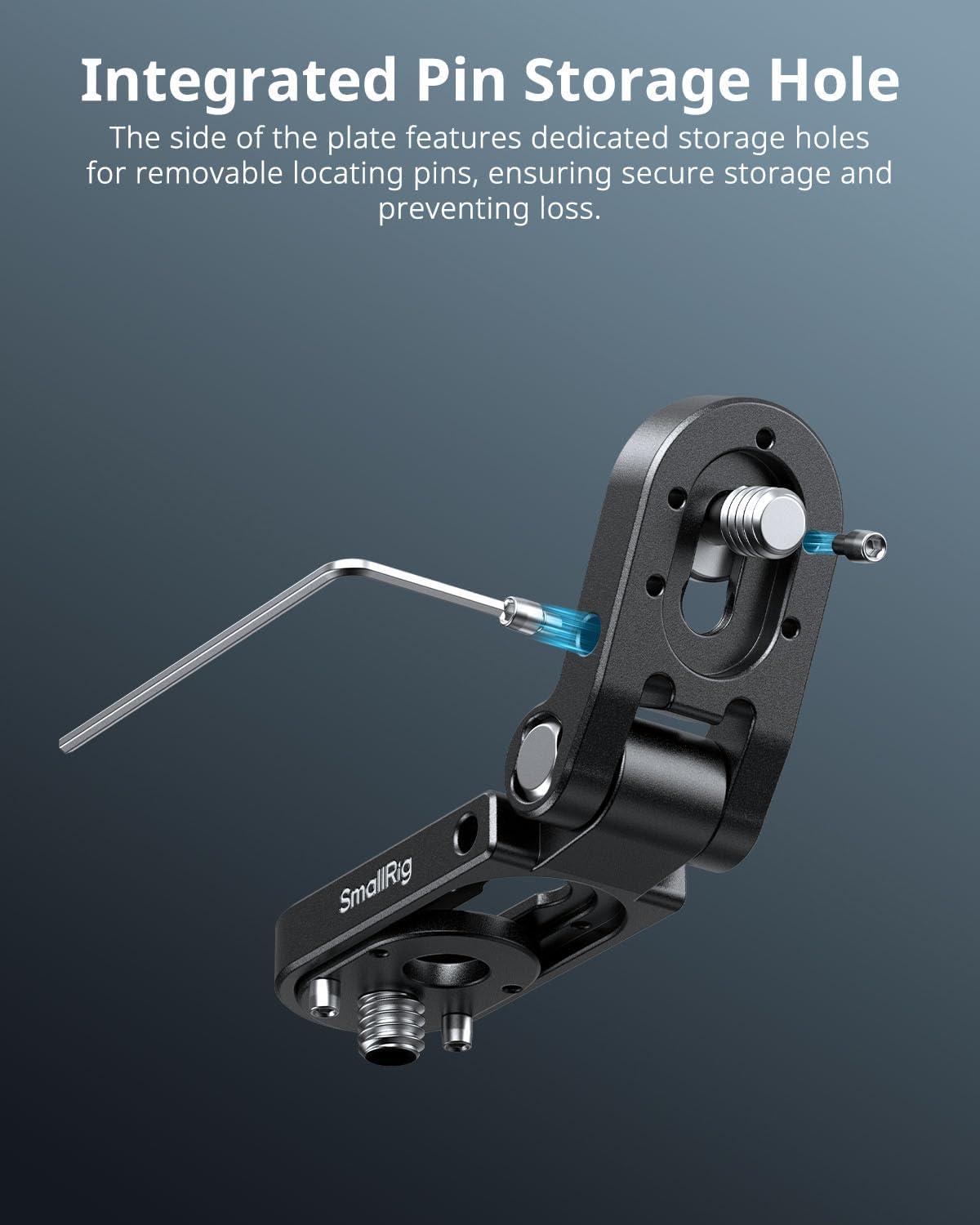 Thumbnail 4 de SmallRig Mini piastra di montaggio pieghevole a forma di L con vite 1/4''-20 e perno rimovibile