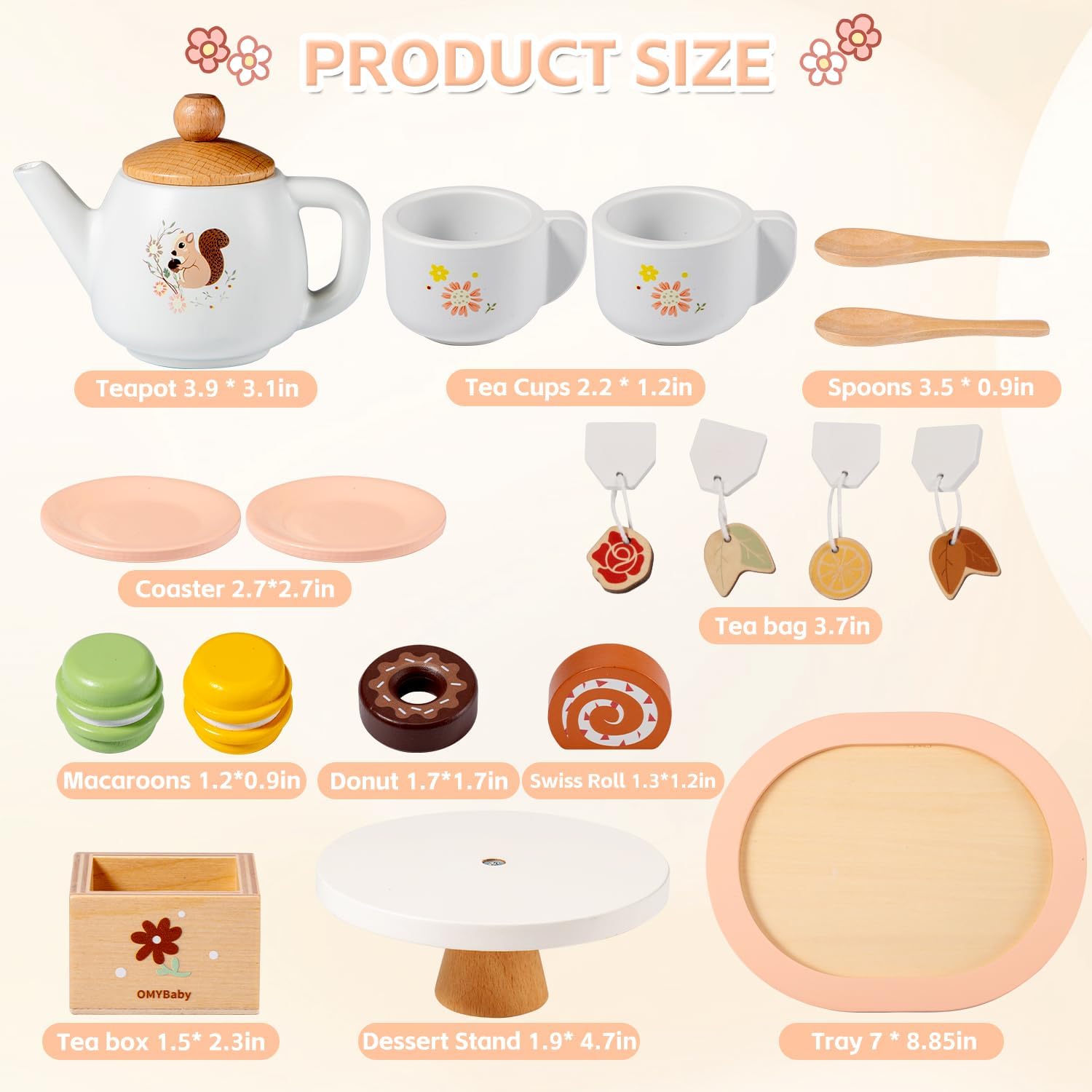 Thumbnail 3 de OMYBaby Wooden Tea Set