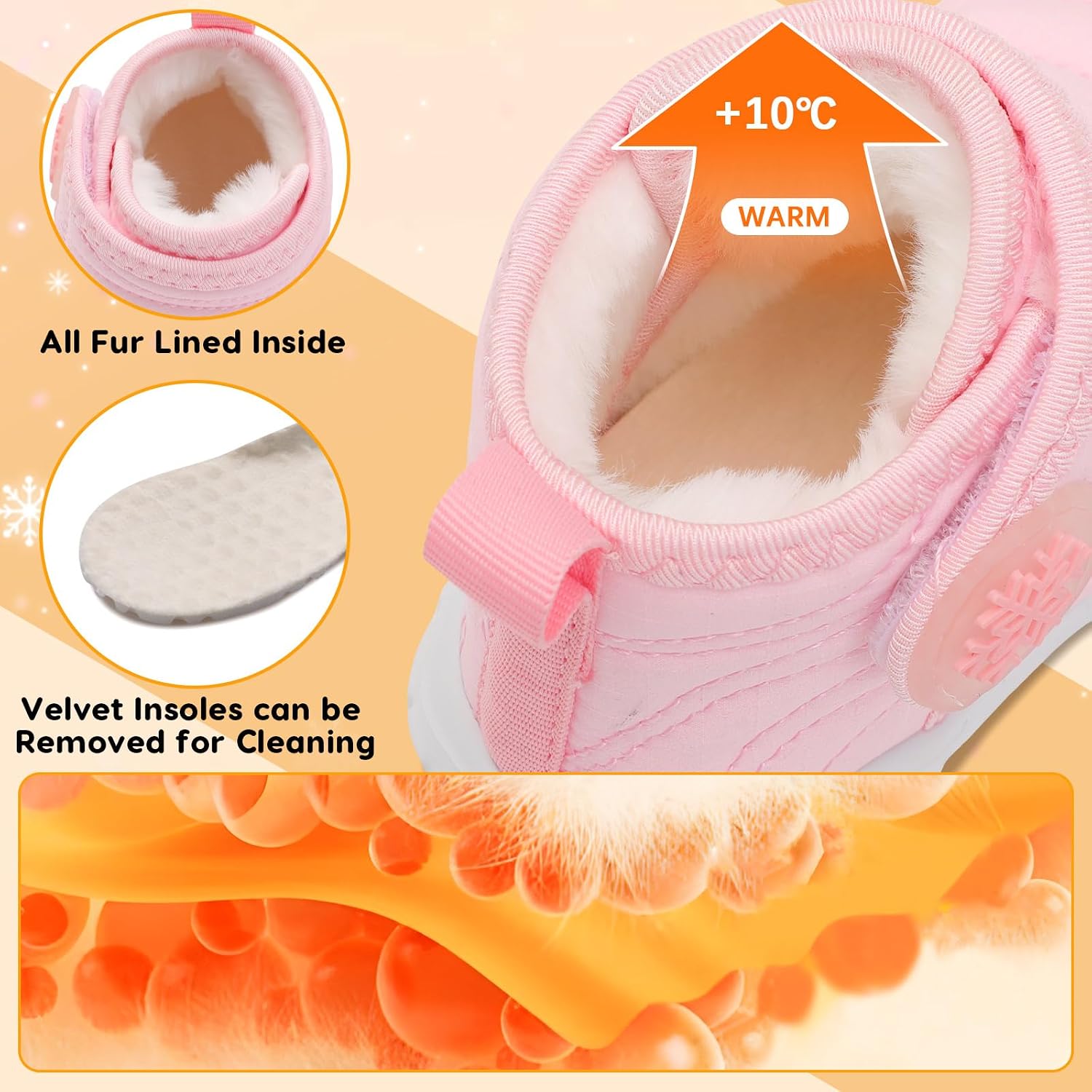 Thumbnail 3 de BARERUN Baby Boots with Faux Fur