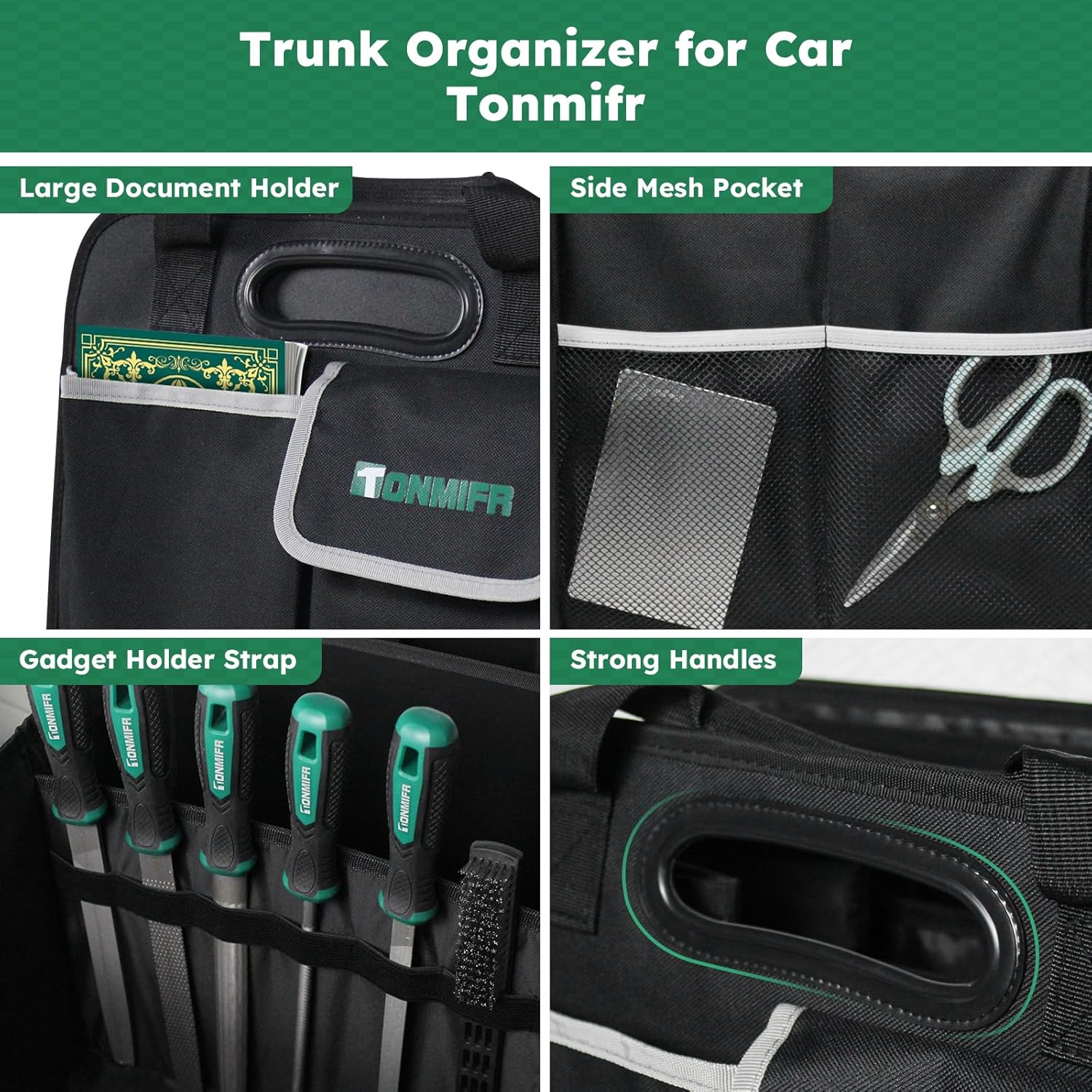 Thumbnail 5 de Tonmifr Heavy-Duty Trunk Organizer 92L
