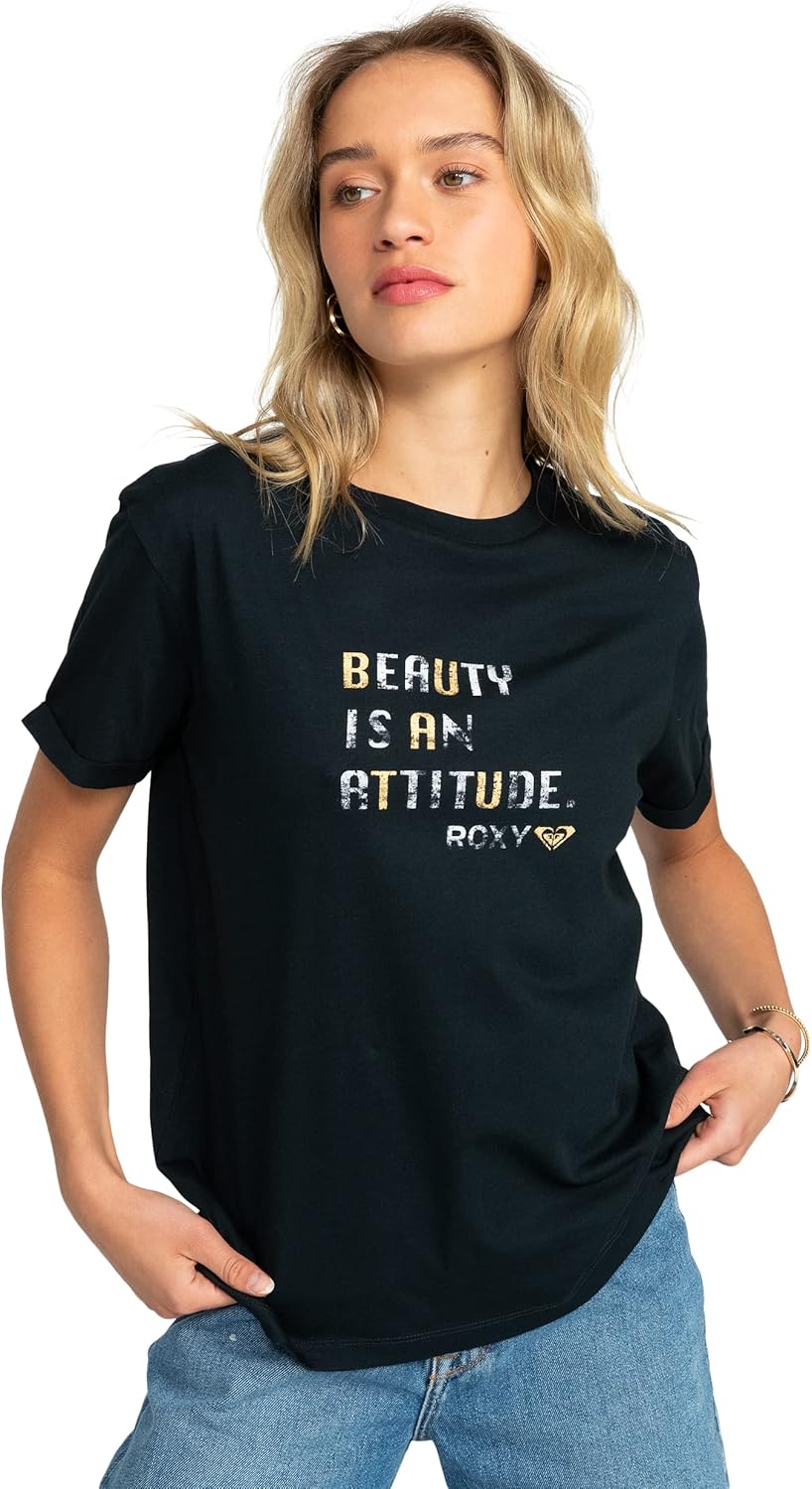 Thumbnail 6 de Roxy Sparkle Evening Attitude T-Shirt Femme – Tee coton regular à manches roulotées