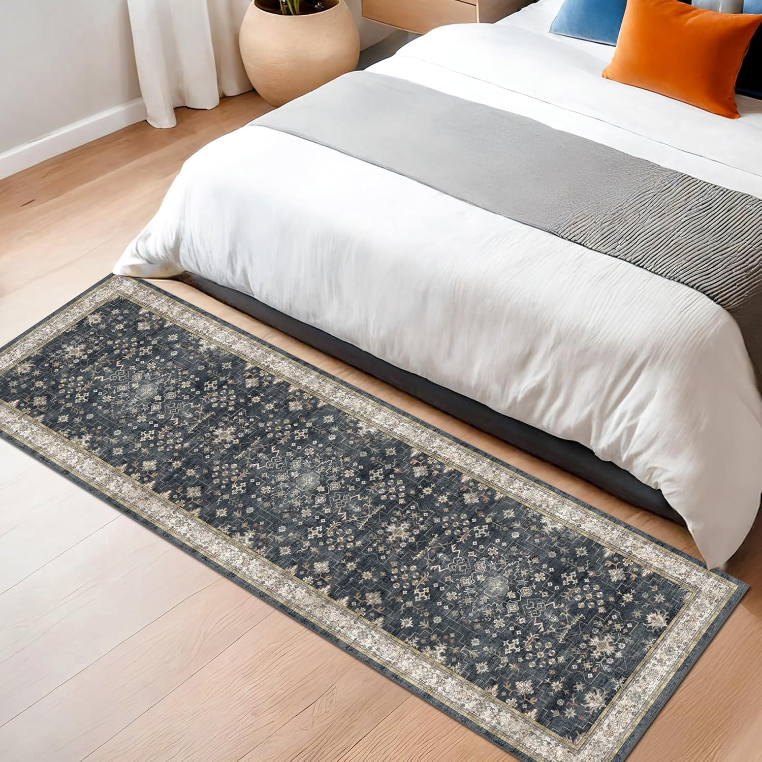Thumbnail 5 de Hazo Haus 2 x 6-inch Boho runner rug, non-slip 🏠
