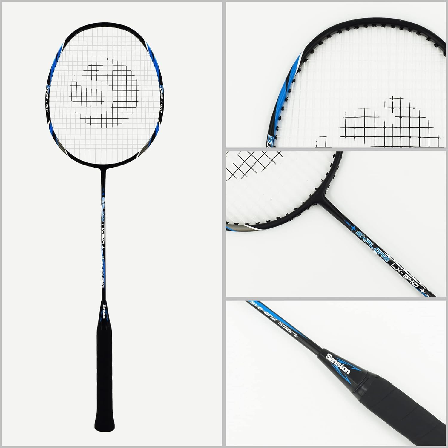 Thumbnail 4 de Senston Graphit Badminton-Set Leichtgewicht – 2 Schläger, T-Joint, Isometrischer Kopf