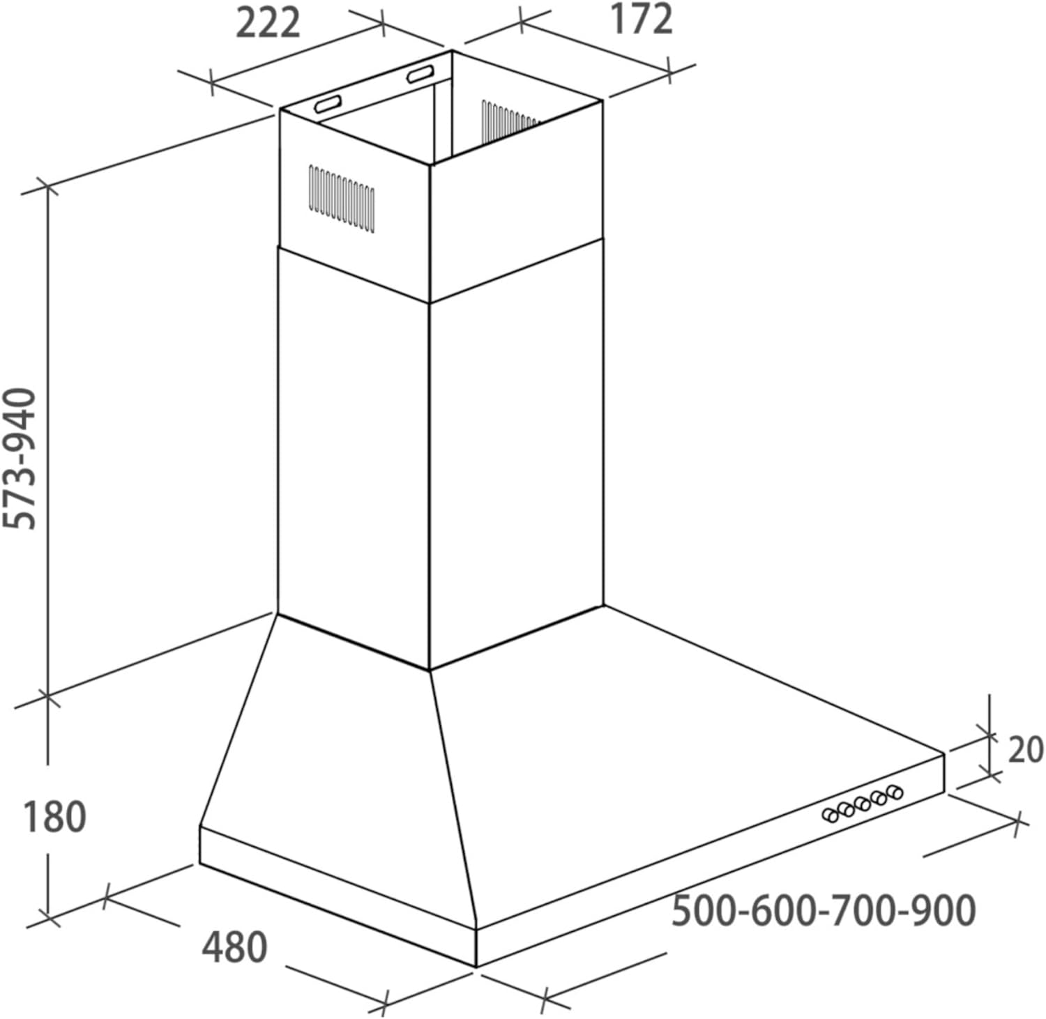 Thumbnail 5 de Candy - CCE117/1X - Campana Telescópica Inox 🍽