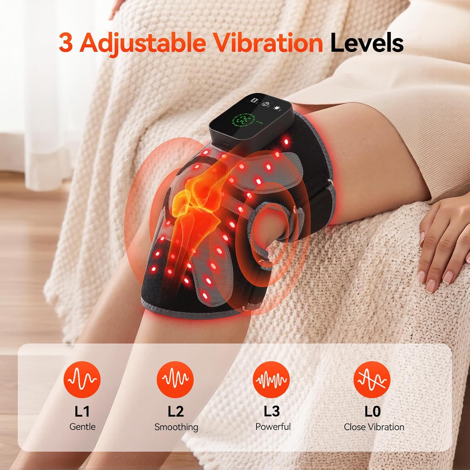 Detalle 2 de Red Light Therapy Knee Massager 660nm