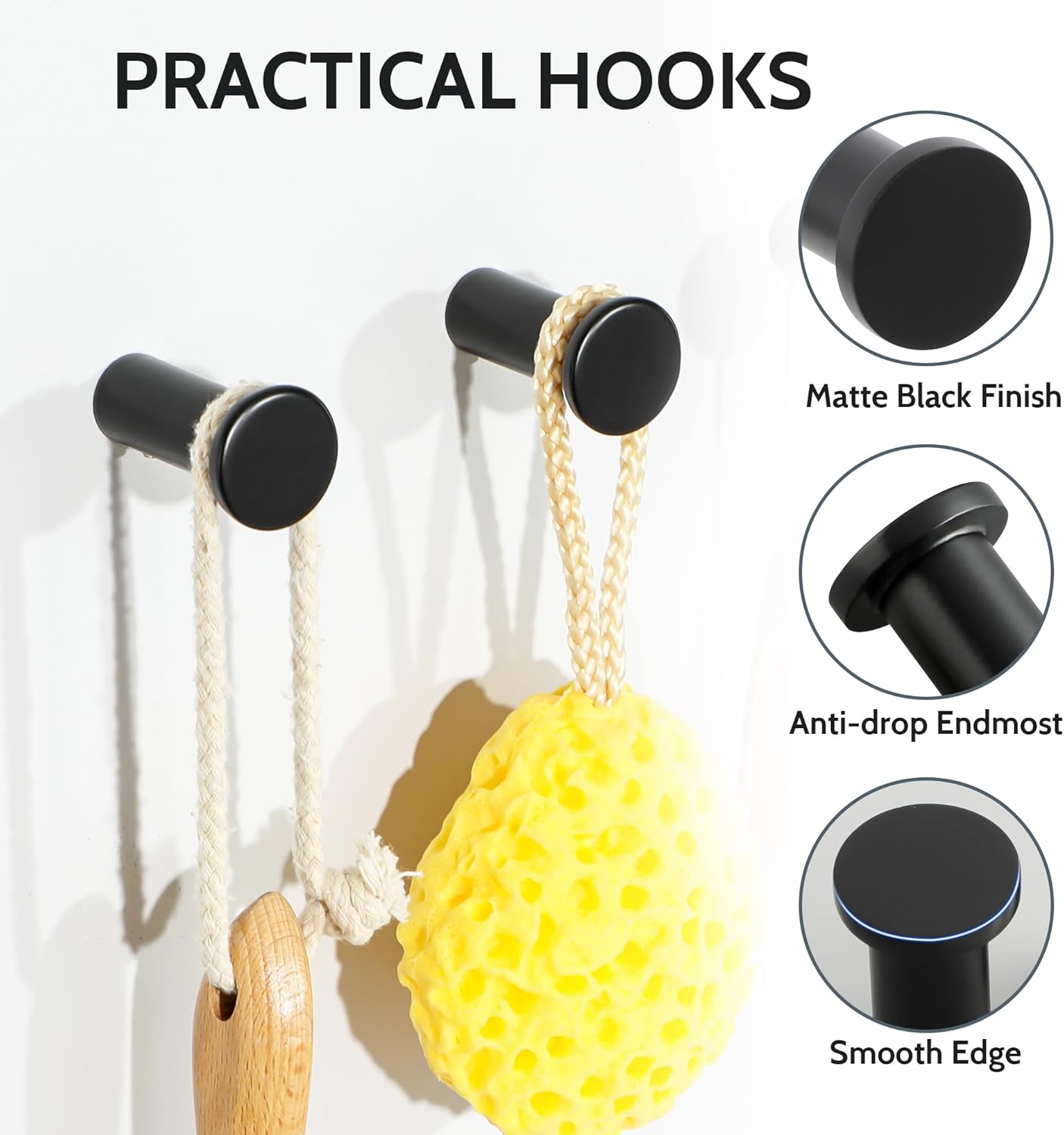 Thumbnail 3 de SAYAYO coat hooks 4 pack 15kg capacity