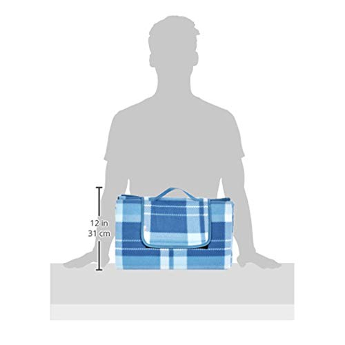Detalle de Amazon Basics Manta de Viaje Pícnic Impermeable 200x200 cm