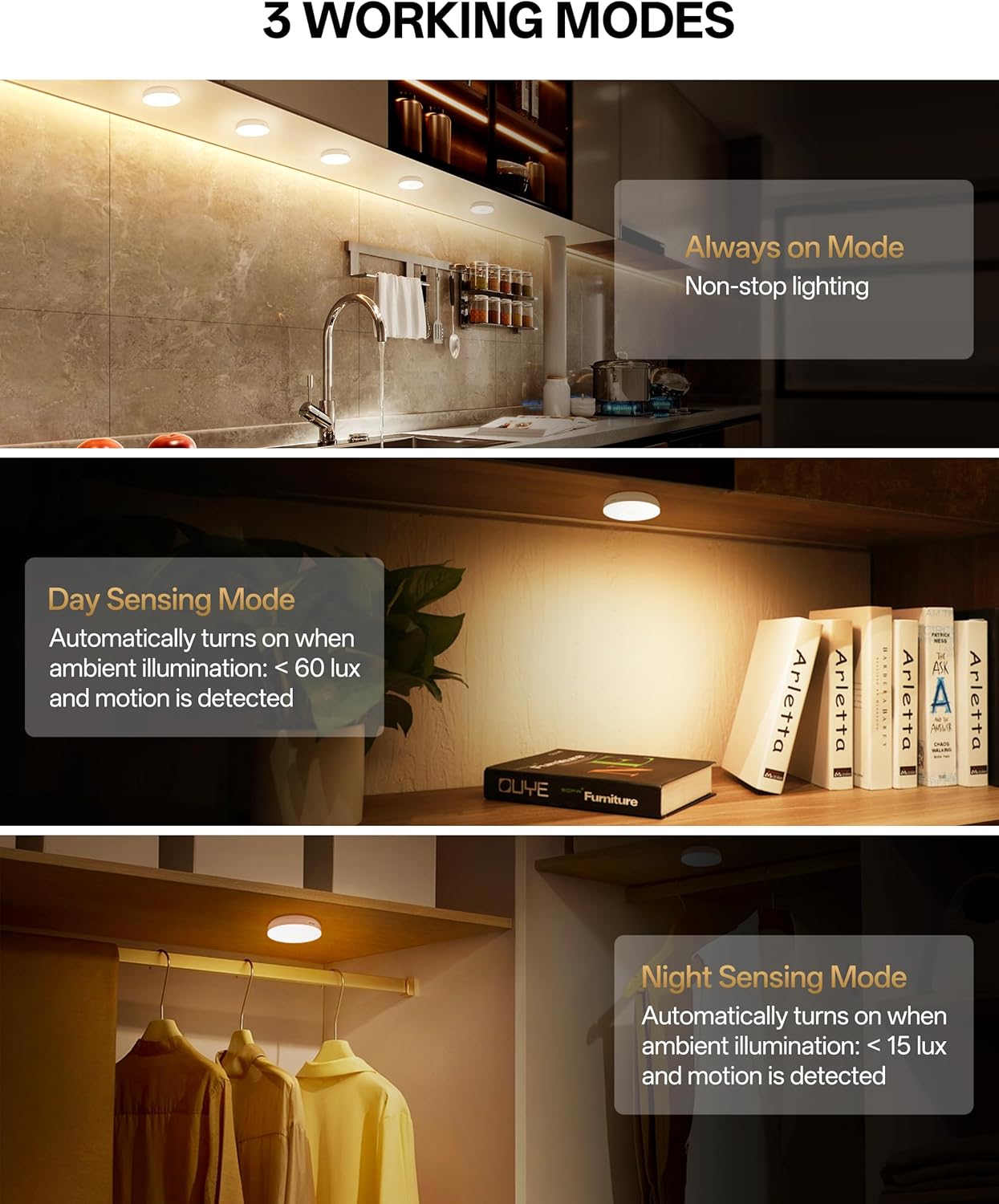 Thumbnail 5 de Homelist Bewegungsmelder Nachtlicht 80 lm, 6 Stück