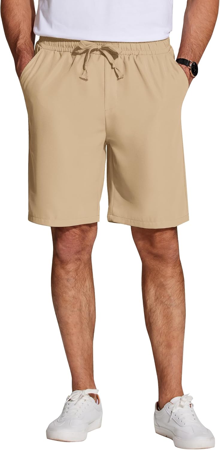 Detalle de COOFANDY Short pour Homme Casual – Short d'Été Regular Fit avec Taille Élastique et Poches Latérales