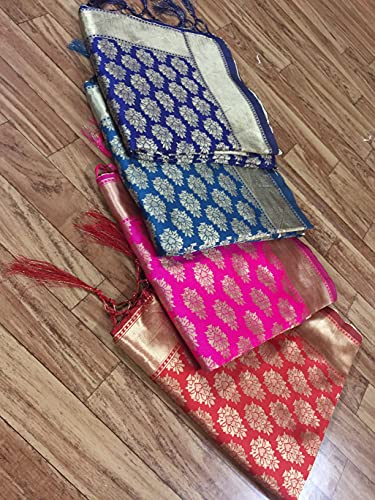 Thumbnail 7 de Nivah Fashion Women's Banarasi Art Silk Saree with Blouse Piece