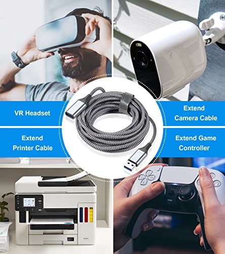 Thumbnail 8 de Câble rallonge USB 3.0 10m AviBrex: extension fiable pour périphériques et VR