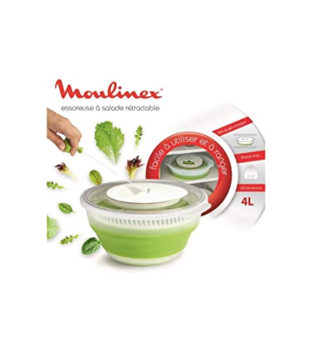 Detalle de Moulinex Essoreuse à salade rétractable – 4 L, Accessoire Cuisine