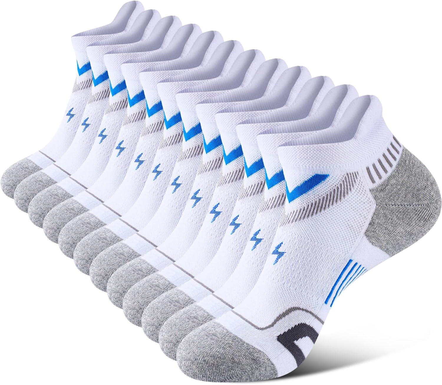 Detalle de SukModen Ankle Running Socks for Men — Performance Anti-Blister Trainer Socks