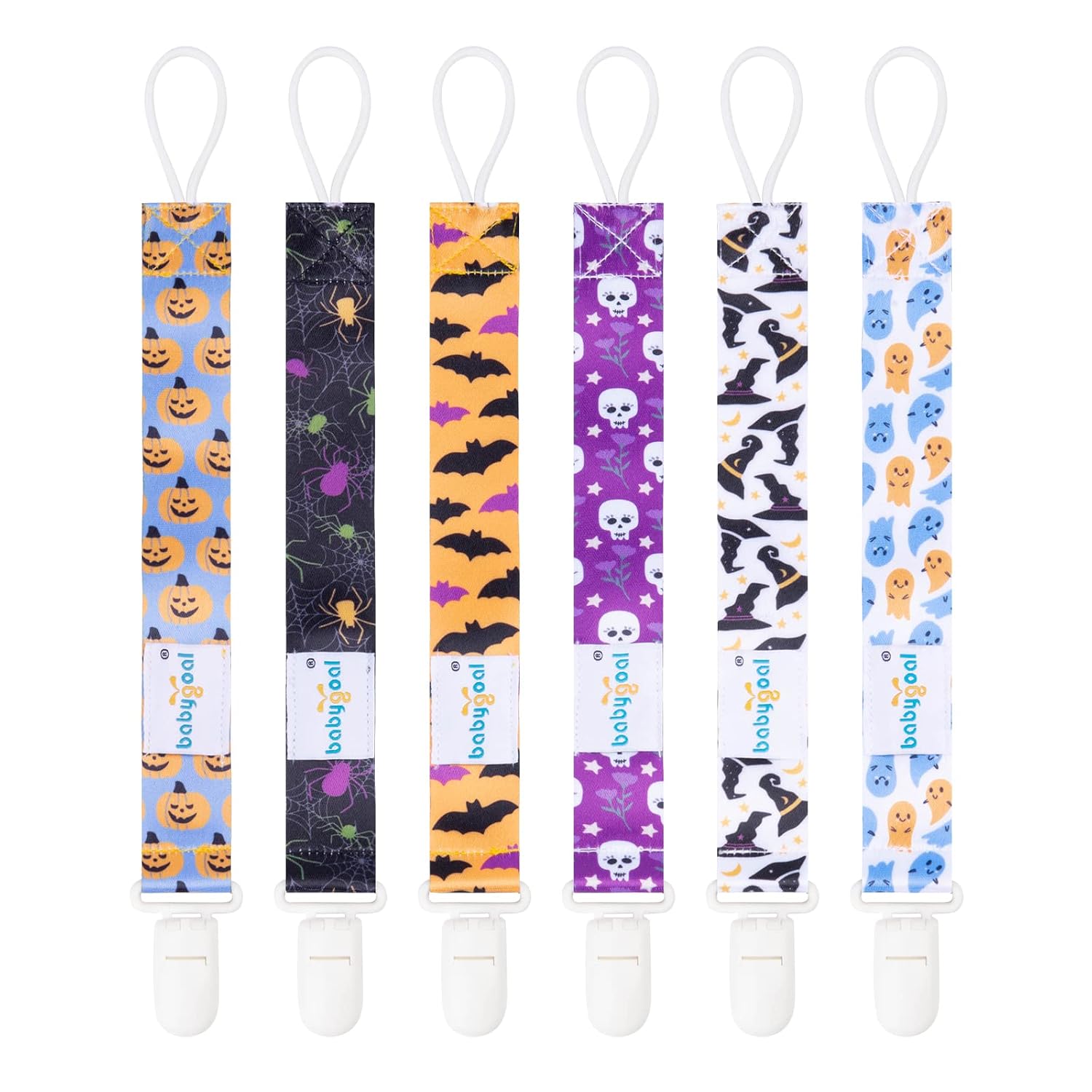 Detalle de Babygoal Pacifier Clips, 6-Pack