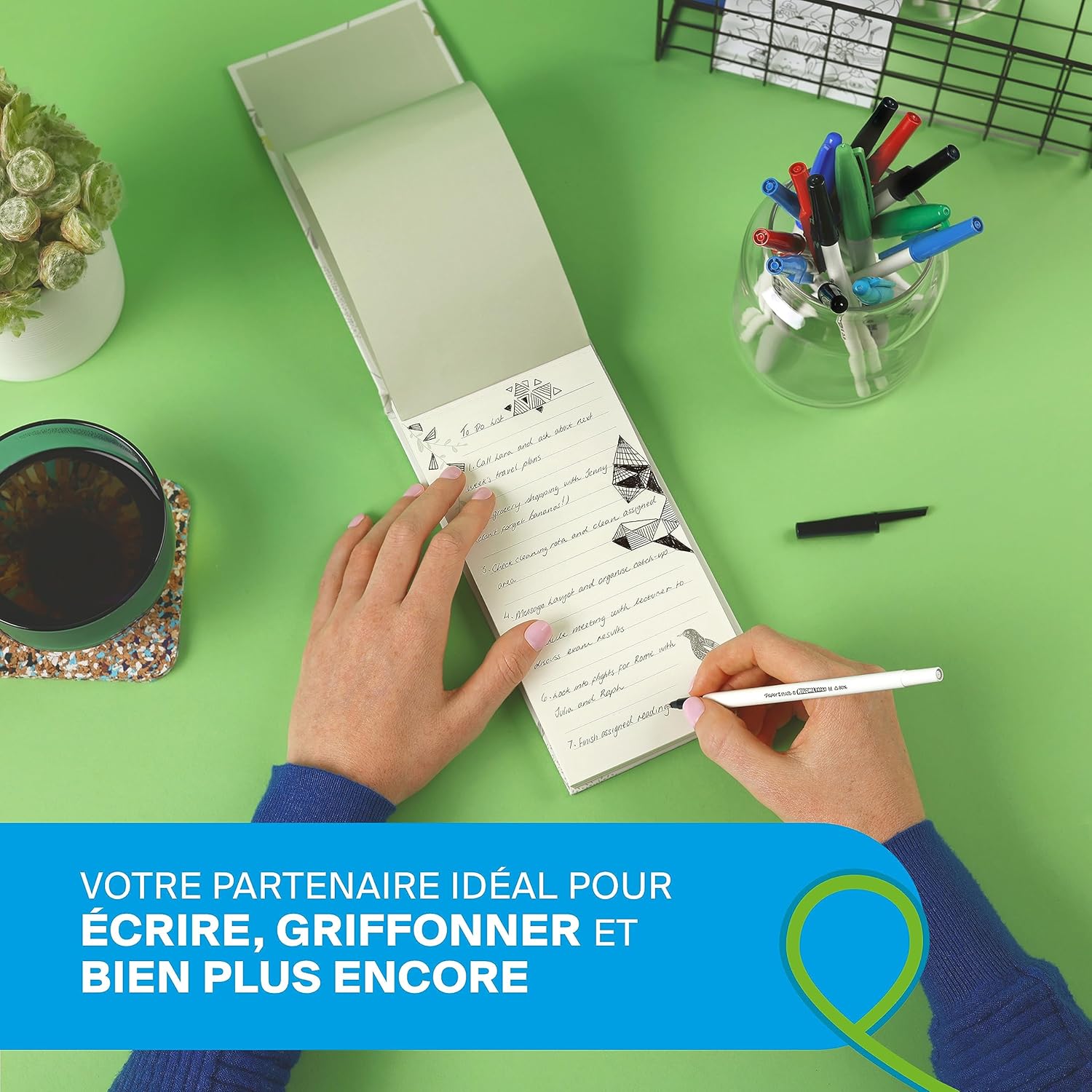 Thumbnail 1 de PAPER MATE Stylos Kilometrico 1,0 mm Bleu