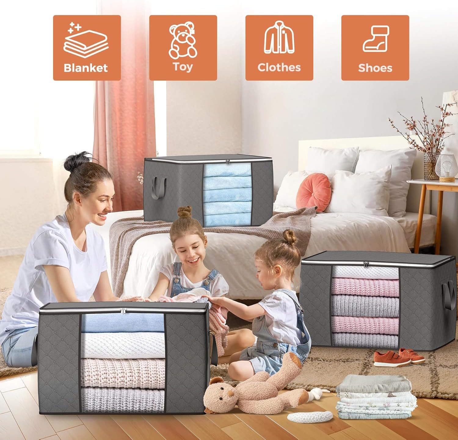Thumbnail 2 de Budding Joy 6 Pack 90L storage bags