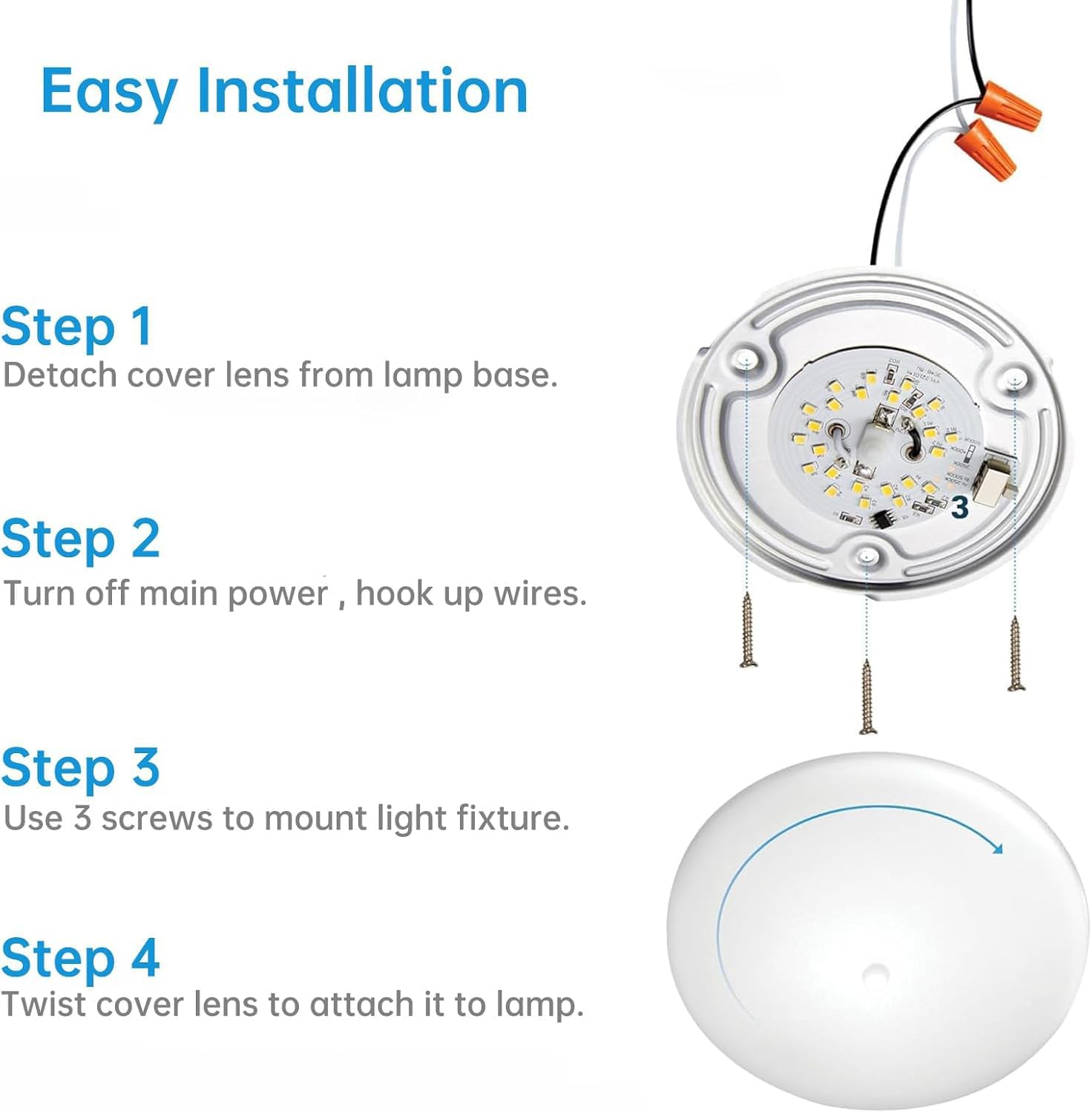 Detalle 1 de Sunshiney 67619ec1-cc7f-4ca3-a5e7-a576452cf9f2 LED RV Dome Lights, 12V, 5CCT, 6-Pack