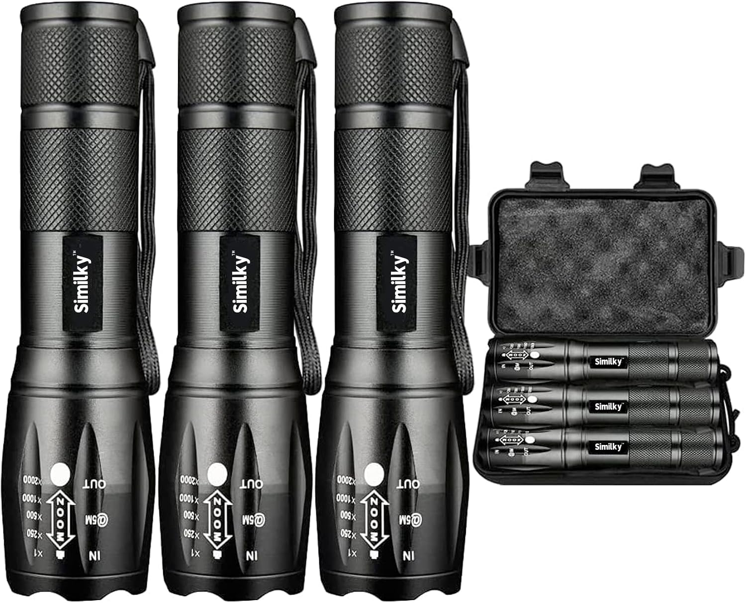 Detalle de SIMILKY 3Pack Torches 1200 Lumen