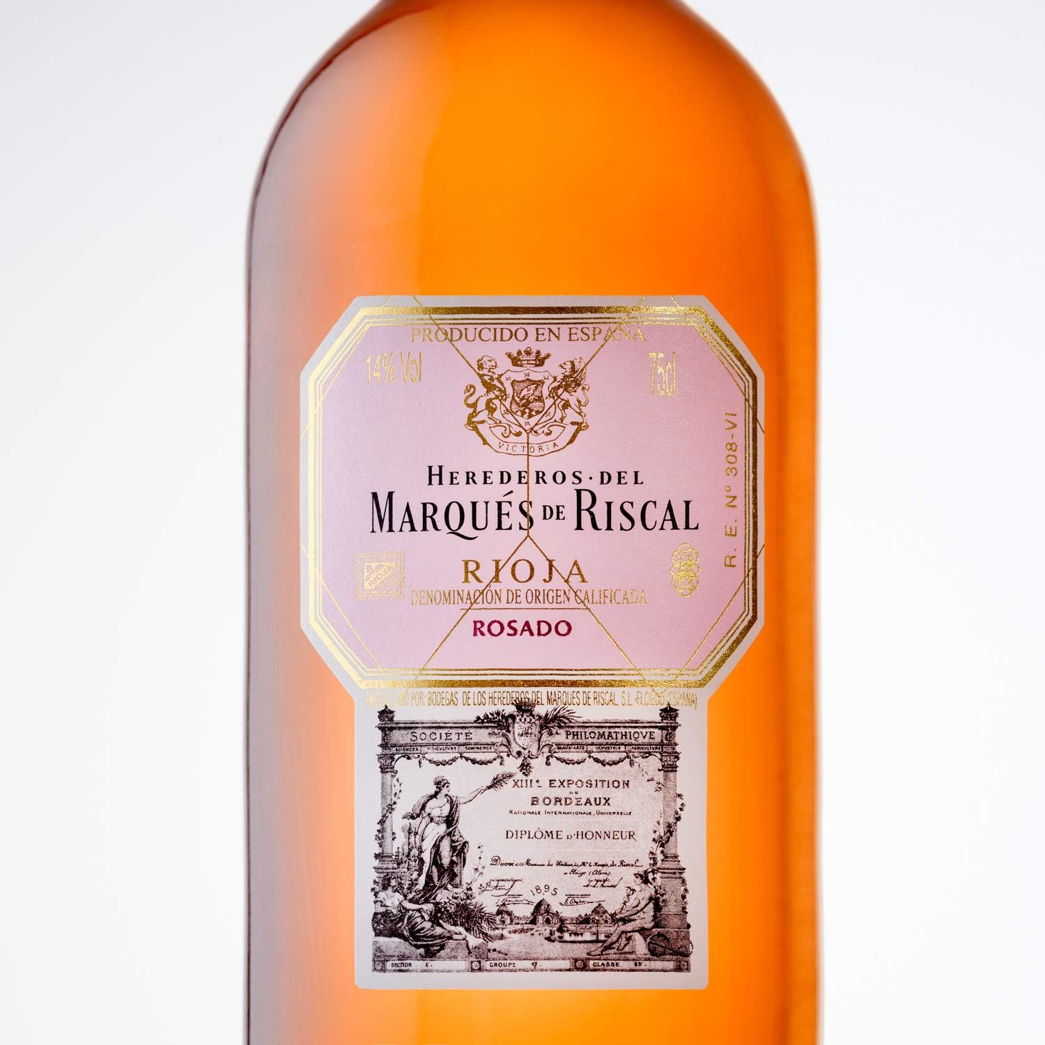 Detalle de Marqués de Riscal Rosado Rioja 🍷 Estuche 3x750ml