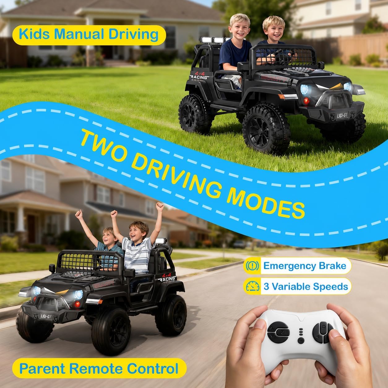 Detalle de JOYSTROLL 2-Seater Ride-On Car 24V