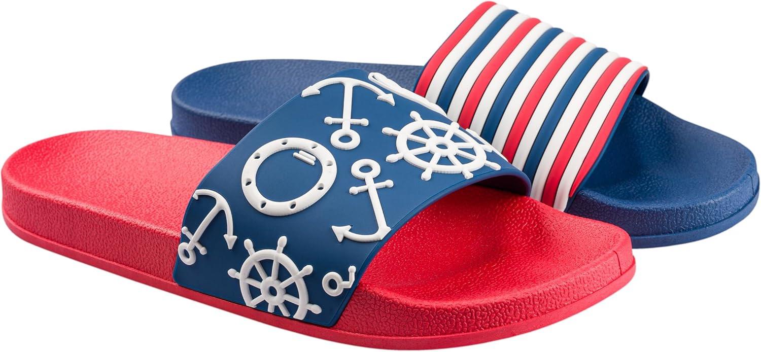 Detalle 2 de Dedoles Badeschuhe & Hausschuhe für Damen, Herren und Kinder – bequeme Badesandalen mit lustigen Designs