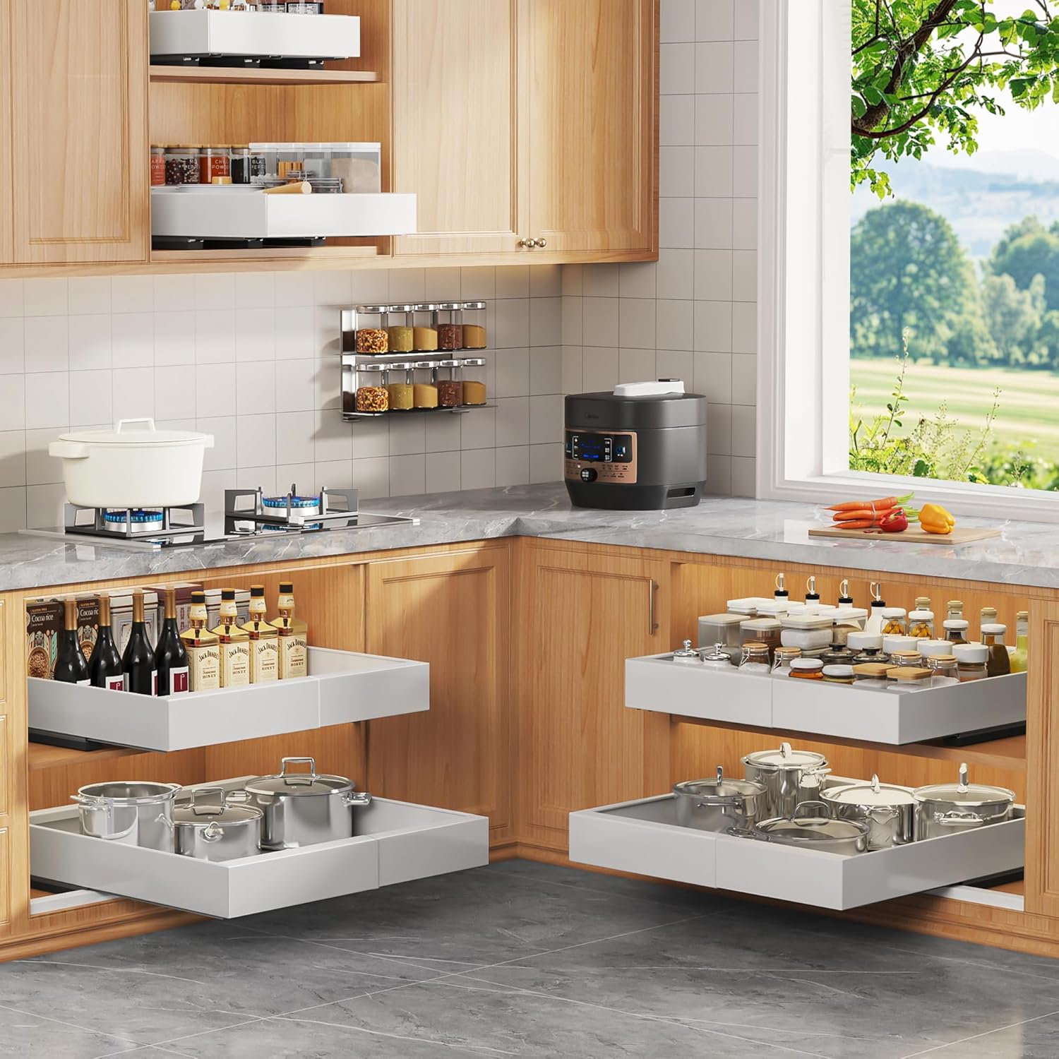 Thumbnail 5 de Seinloes Expandable Pull Out Cabinet Organizer