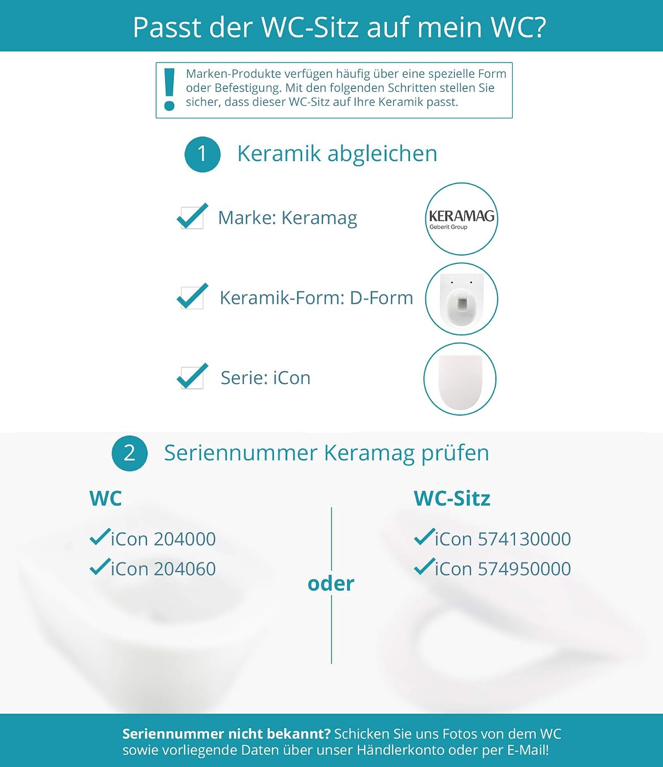 Detalle 2 de Calmwaters antibakterieller WC Sitz Keramag iCon
