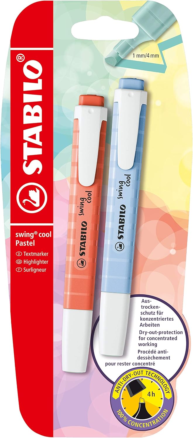 Detalle de STABILO Textmarker swing cool Pastel – 6er Pack