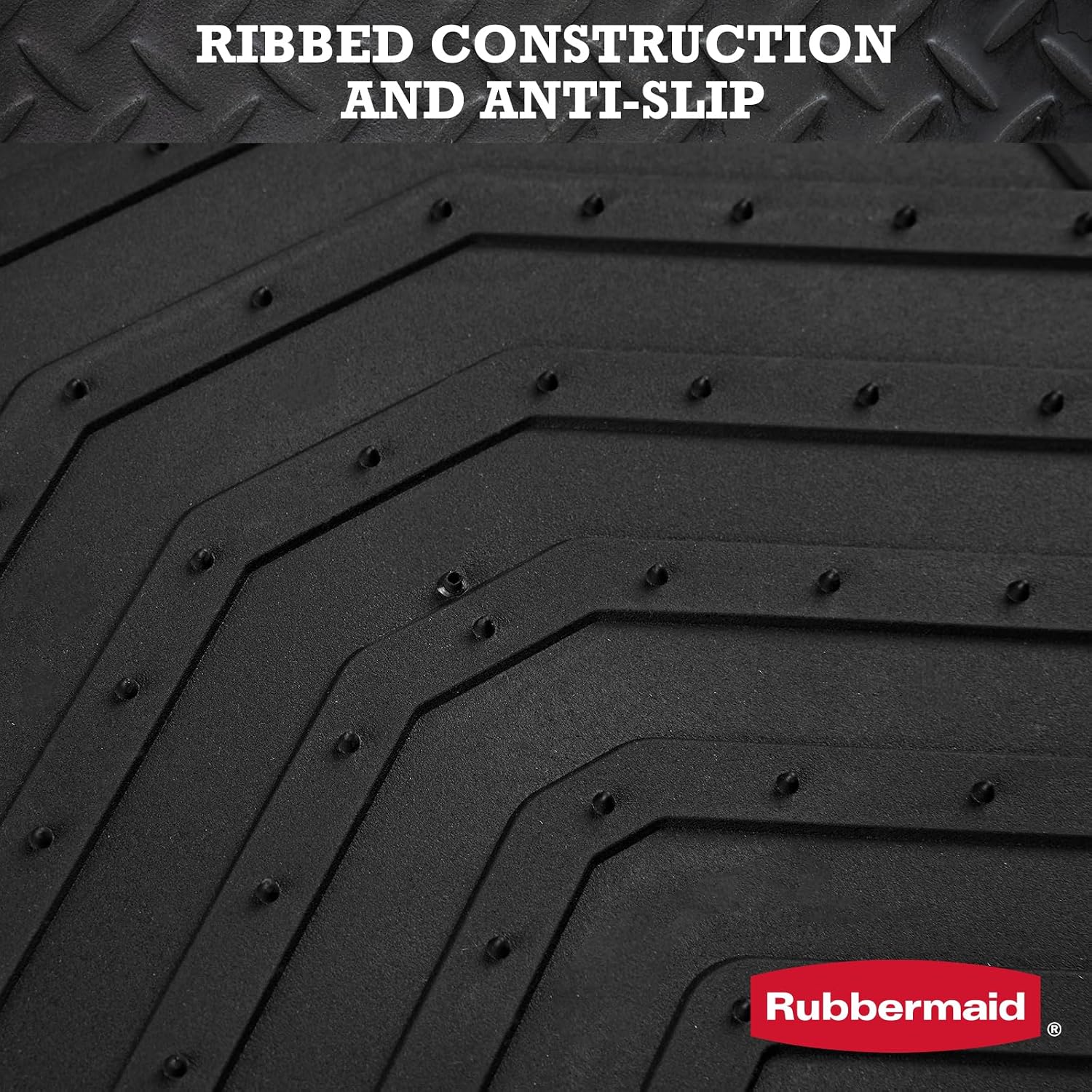 Detalle de Rubbermaid Car Floor Mat, Heavy Duty All-Weather with Pink Aluminum Inserts