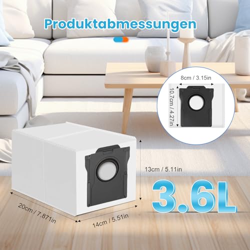 Thumbnail 2 de 14 Stück Staubbeutel für Dreame L40 Ultra Serie – BTRSOLUS