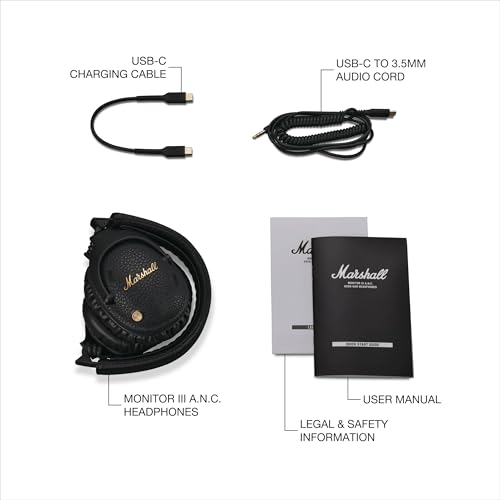 Thumbnail 9 de Marshall Monitor III ANC, auriculares inalámbricos con cancelación activa y 70 horas