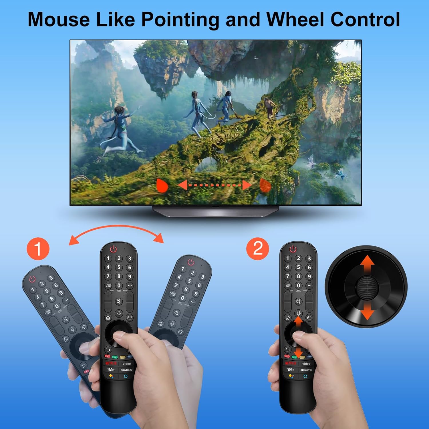 Thumbnail 2 de Magic Fernbedienung für LG Fernseher mit Pointer & Sprachfunktion (Ersatz für MR21GA–MR24GA Magic Remote)