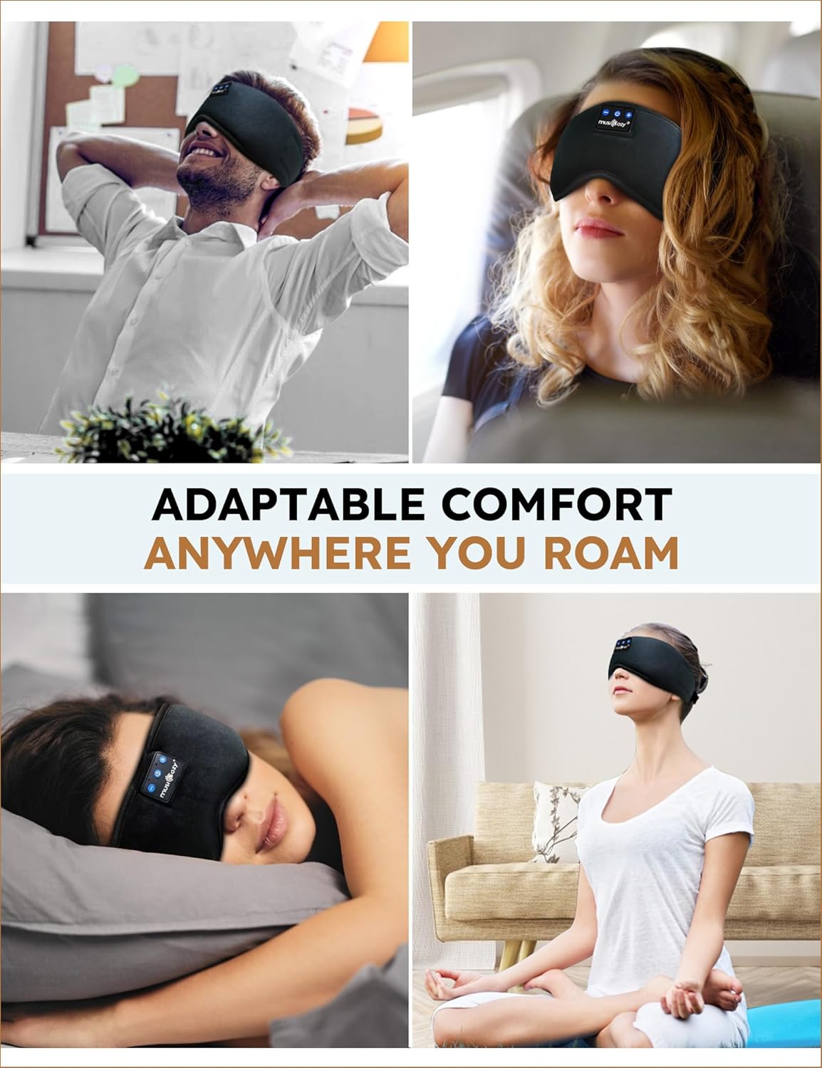 Thumbnail 6 de MUSICOZY Sleep Headphones Bluetooth 5.4 headband for side sleepers