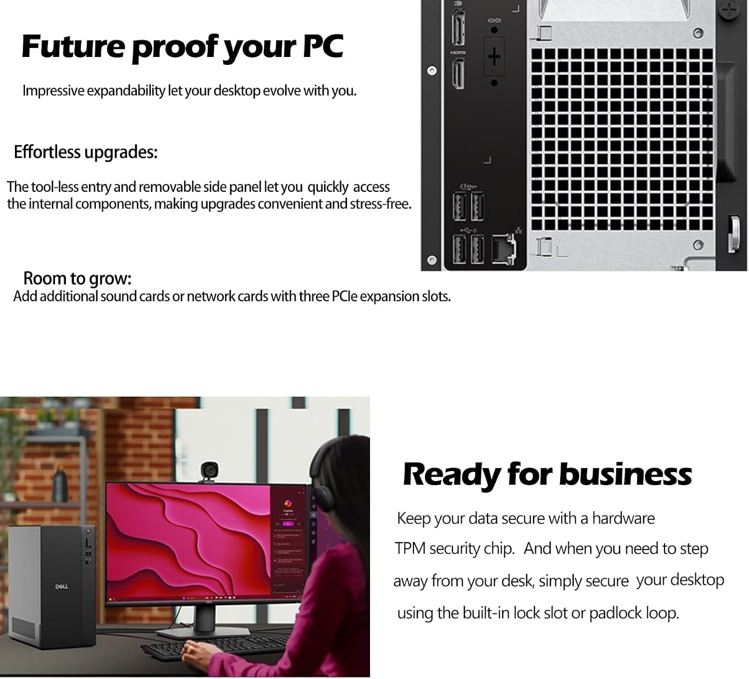 Detalle de Dell Tower Desktop ECT1250