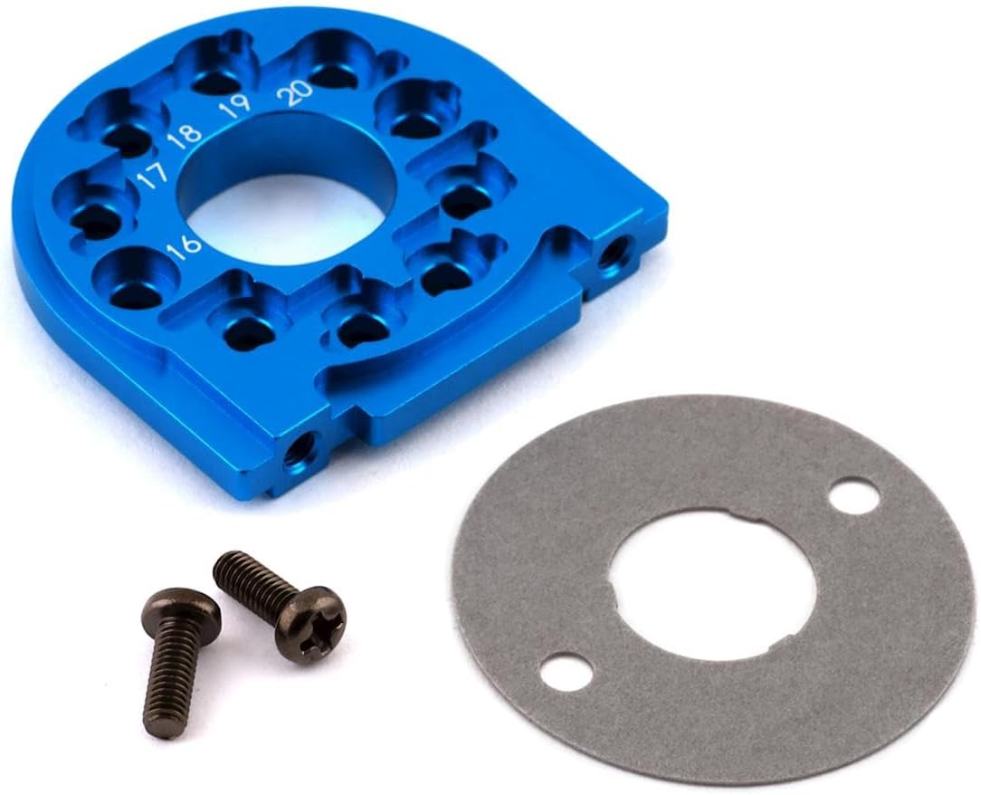 Detalle de Tamiya TT-02 300054558 Montaggio motore in alluminio anodizzato blu