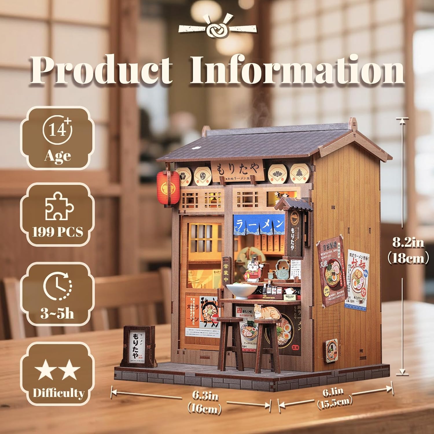 Thumbnail 2 de CUTEBEE Kit Book Nook – Maison de poupée miniature à monter soi-même avec lumière LED et housse