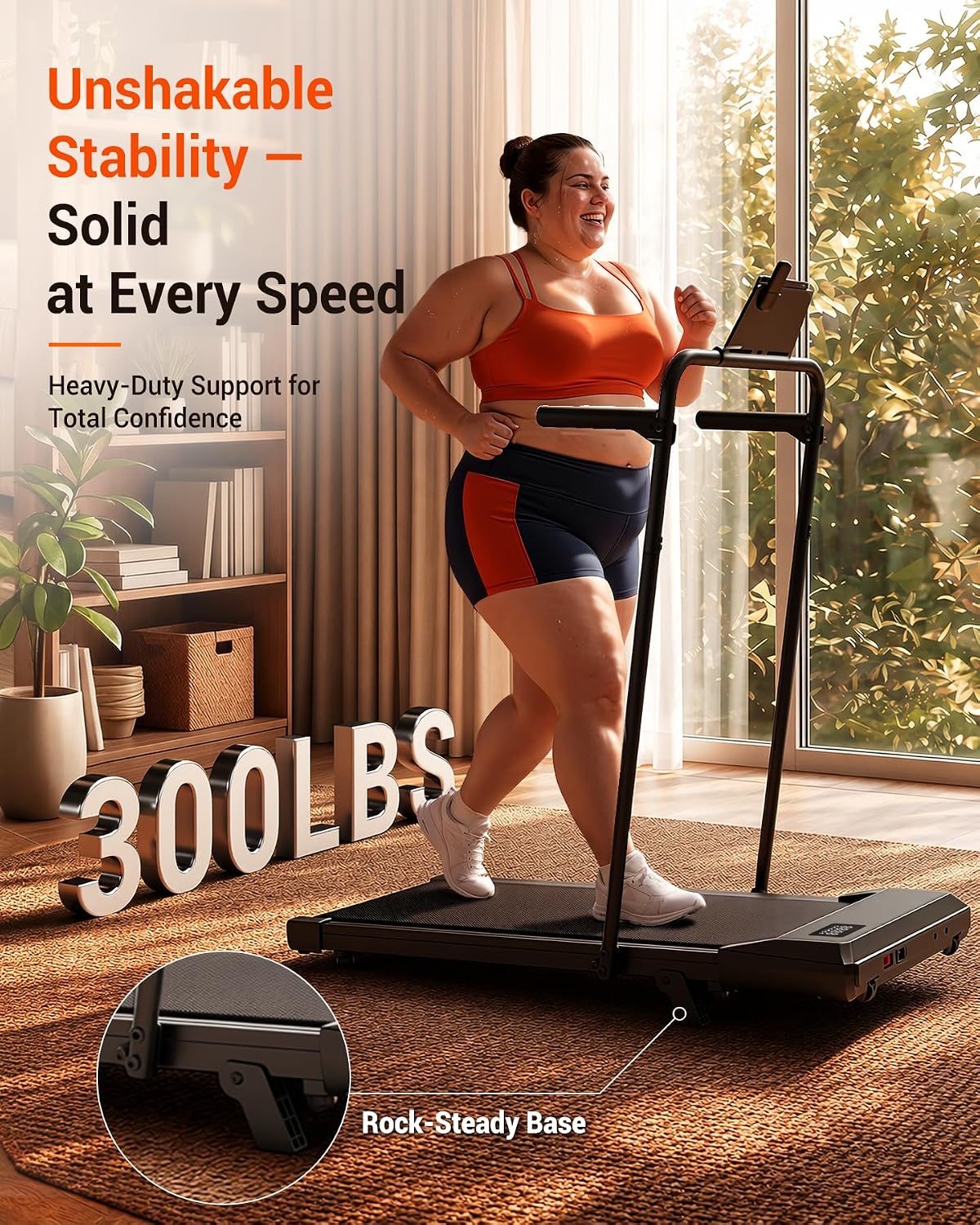 Thumbnail 6 de Lacuffy Walking Pad with Handle Bar Treadmill, 6% Incline, 2.5 HP Motor