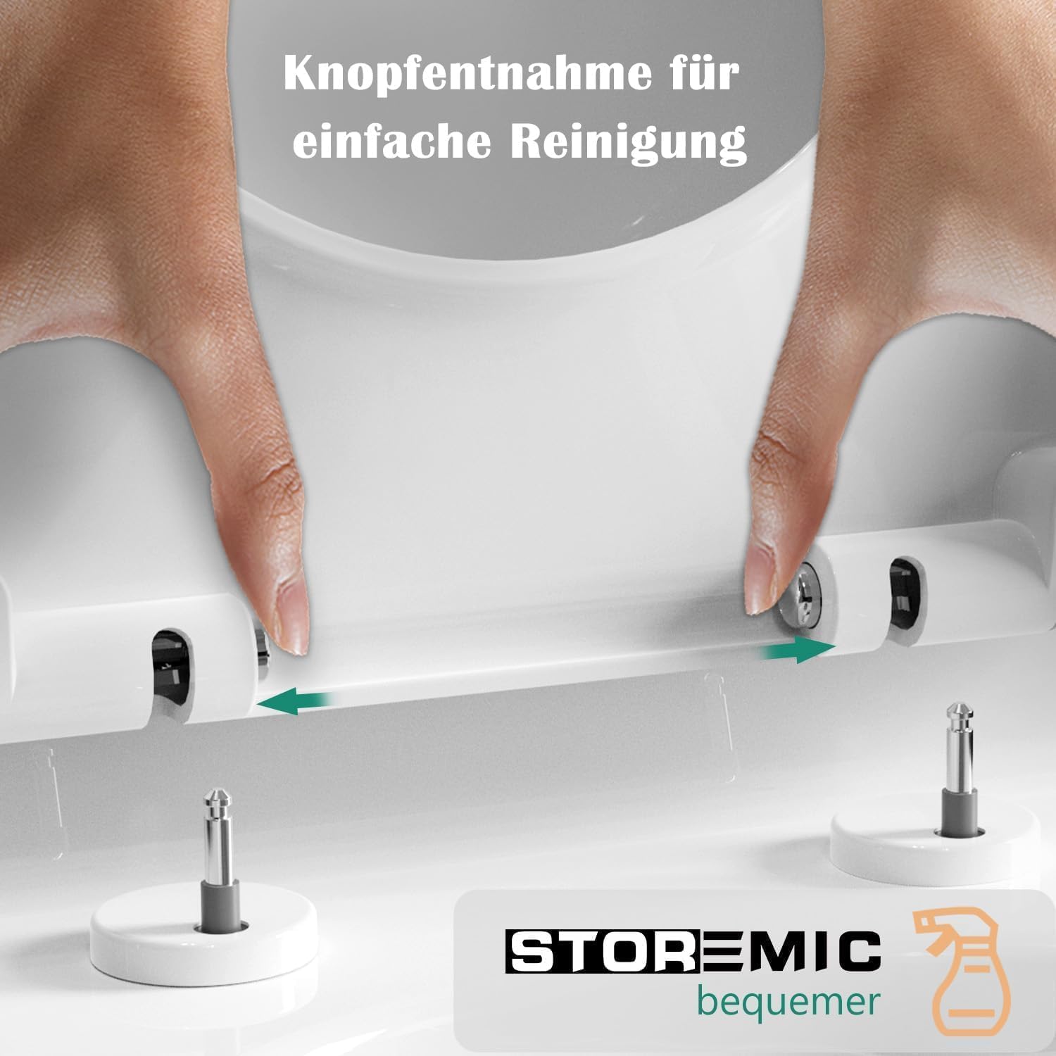 Thumbnail 4 de STOREMIC Toilet Seat Soft Close D Shape