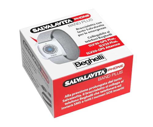 Detalle de Beghelli Salvalavita Band Plus – Bracciale SOS resistente all’acqua per emergenze, da abbinare al cellulare Beghelli