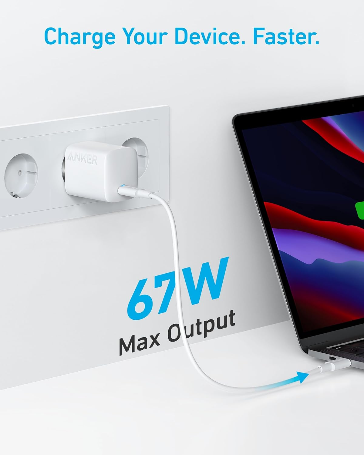 Thumbnail 1 de Anker 315 - Cargador USB-C 67W, potencia compacta ⚡