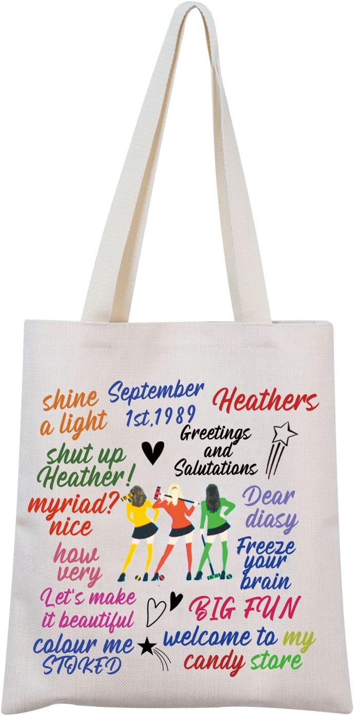 Detalle de Heathers Tote Bag: A Theatrical Everyday Essential