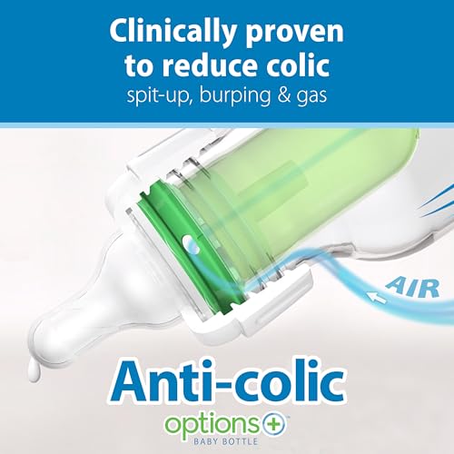 Detalle de Dr. Brown's Anti-Colic Options+ Narrow Baby Bottle 4 oz — 4-Pack