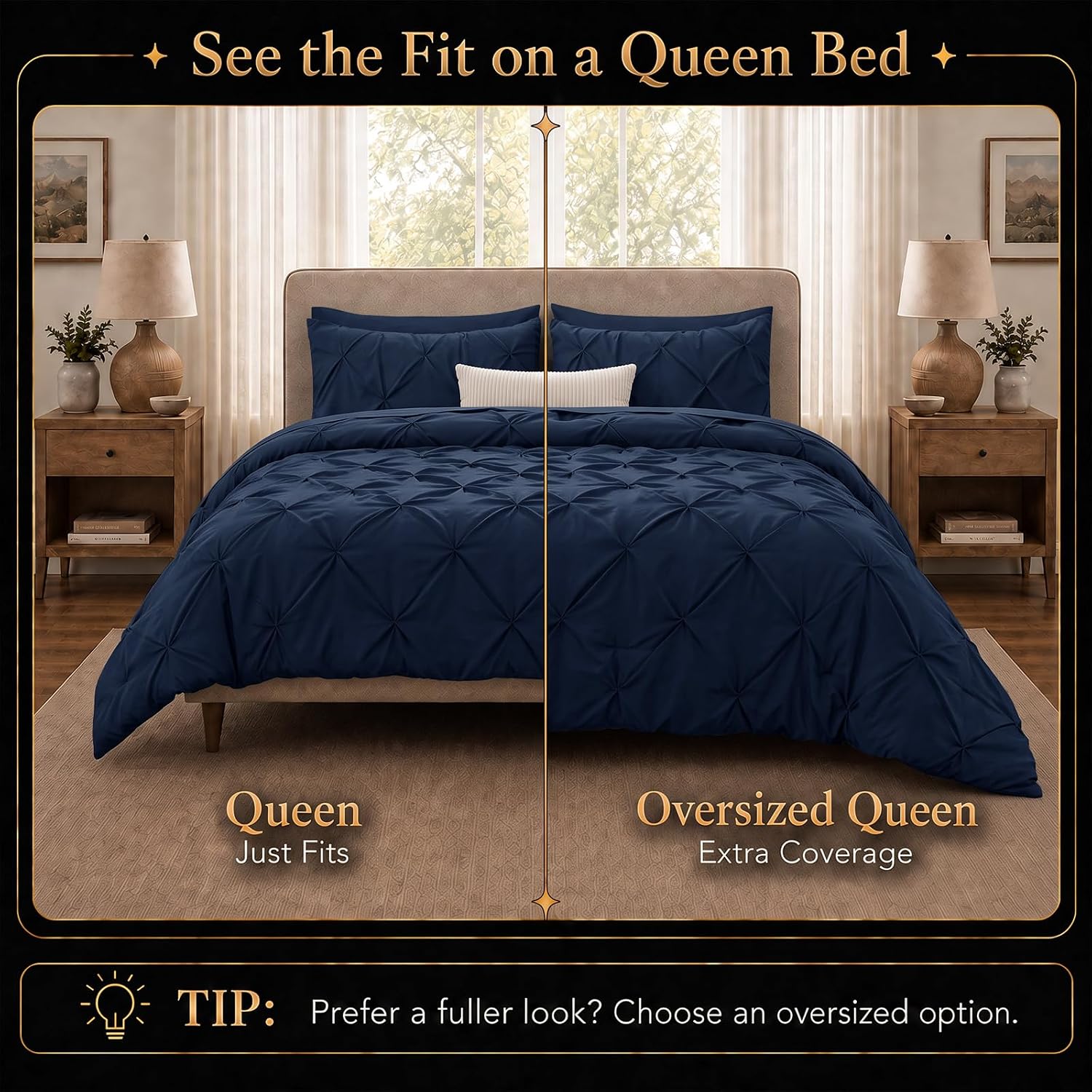 Detalle 2 de CozyLux Queen Comforter Set