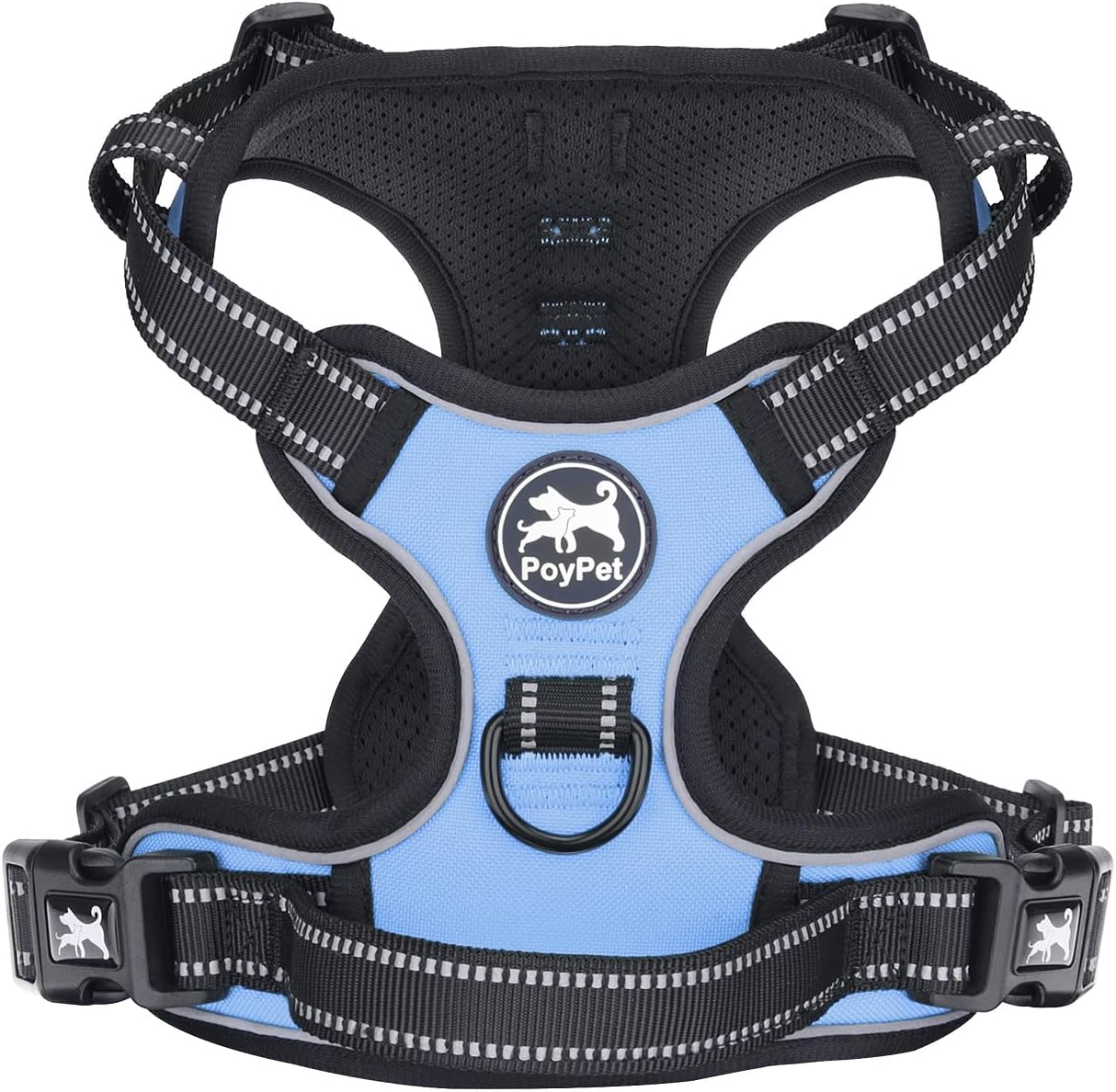Detalle de No Pull Dog Harness with Reflective 2-Leash