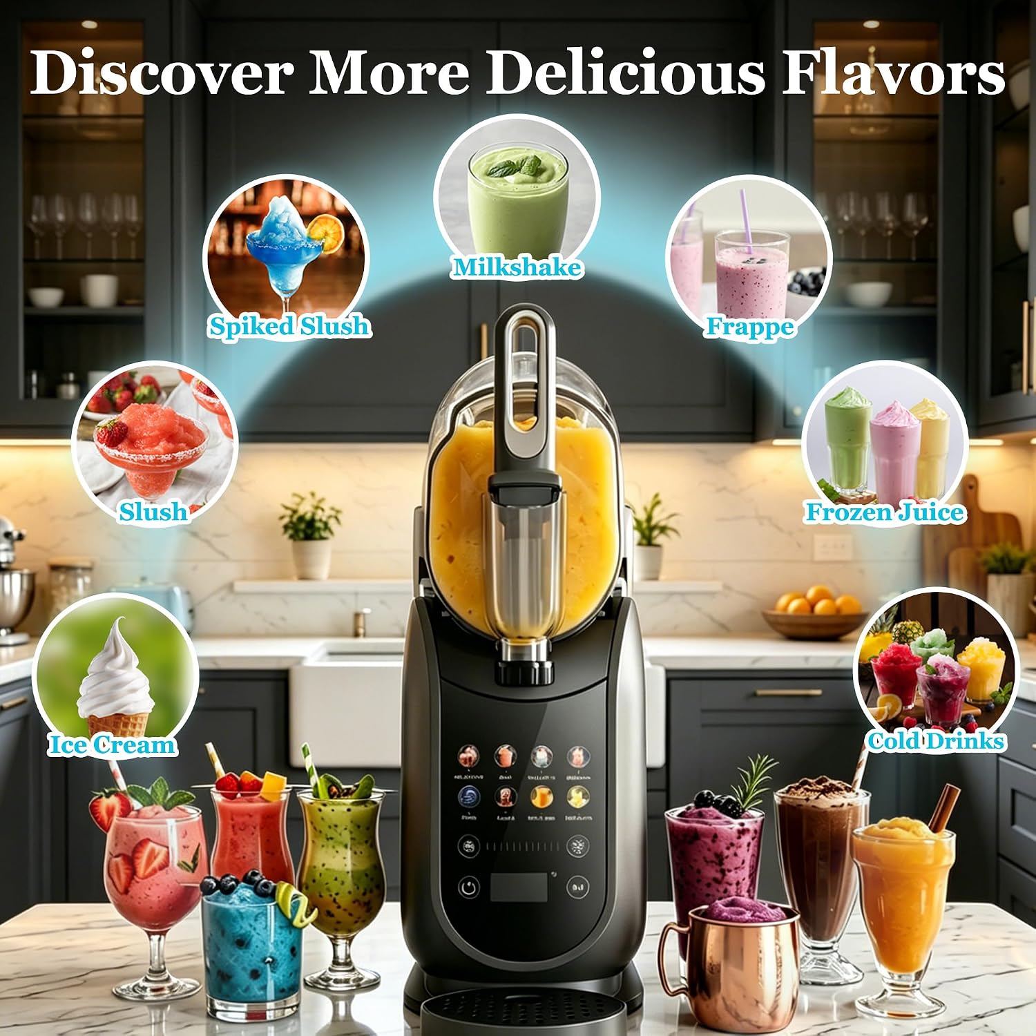 Detalle de Ray Bear Slushie and Soft Serve Maker 2.6L