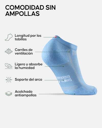 Detalle 2 de Chaussettes DANISH ENDURANCE pour course longue, anti-ampoules, 3 et 5 paires