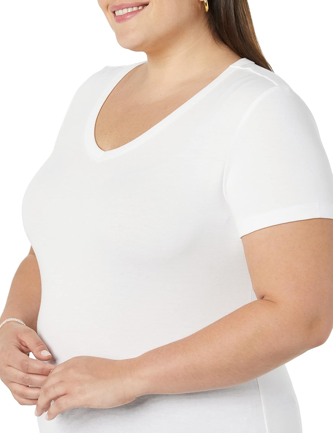 Thumbnail 2 de Amazon Essentials Damen Basic T-Shirt mit V-Ausschnitt – Schmale Passform
