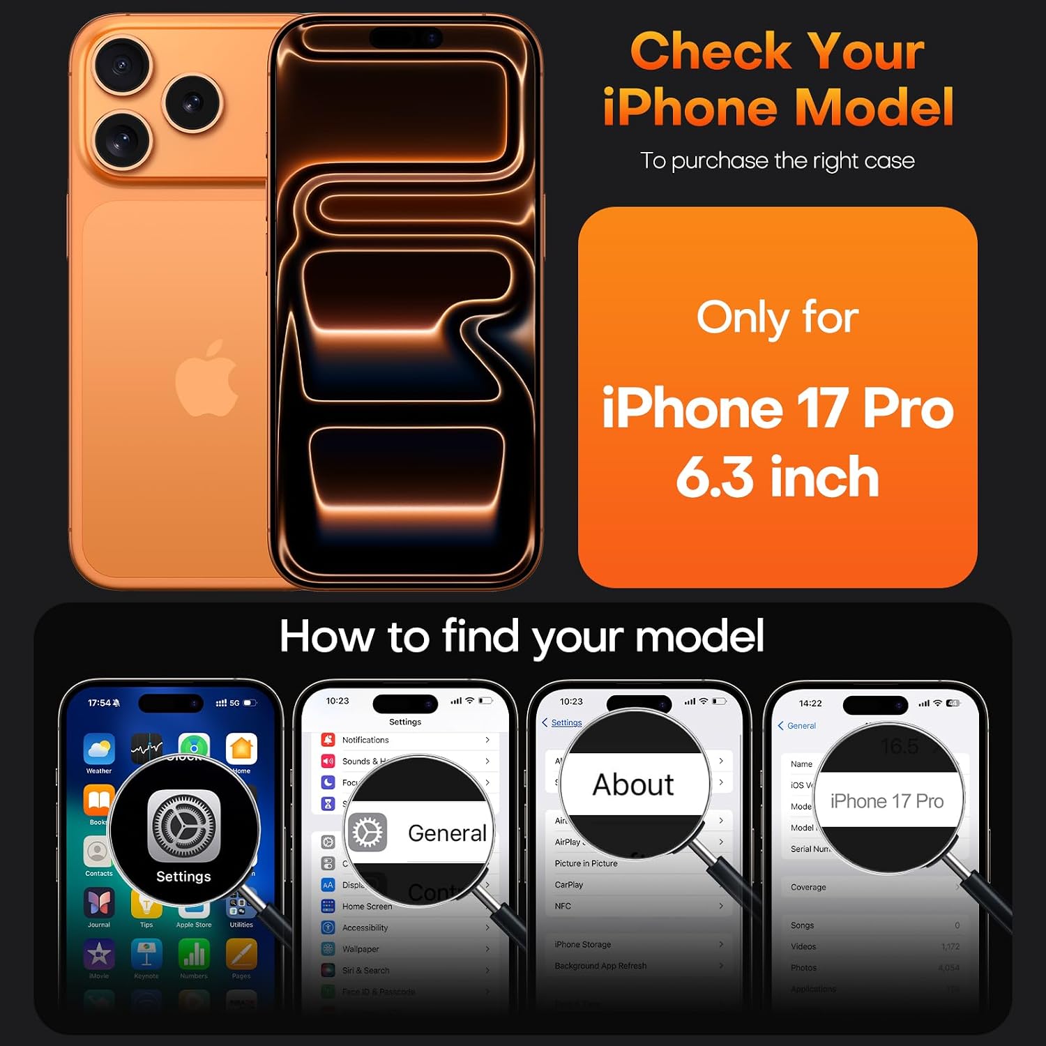 Thumbnail 6 de TAURI iPhone 17 Pro clear slim case 6.3 inch