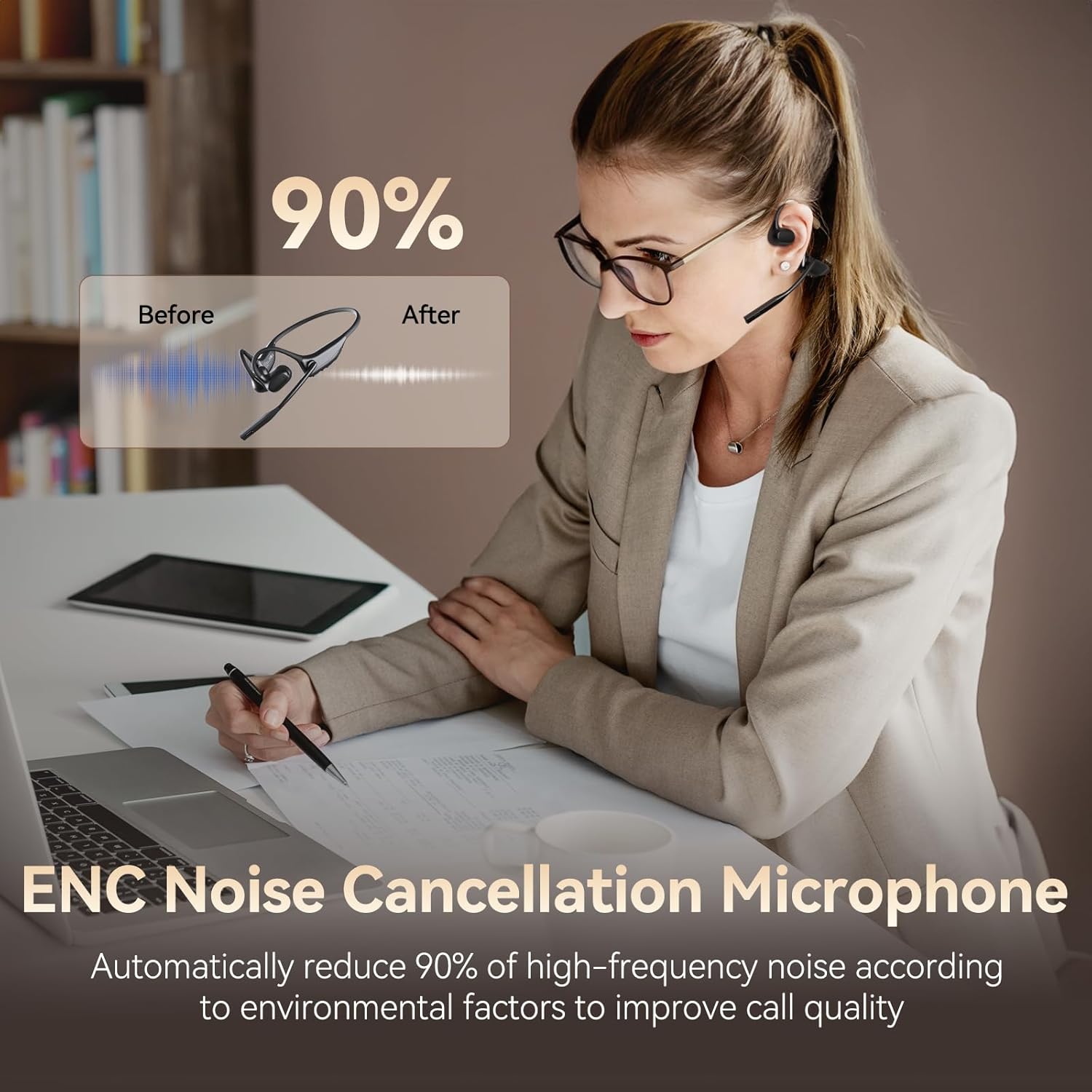 Thumbnail 2 de CXK Open Ear Headphones with Mic Wireless